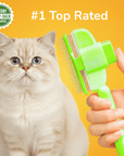 FurEase Brush™ – Gentle Shedding Relief for Happy Cats