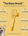 FurEase Brush™ – Gentle Shedding Relief for Happy Cats
