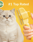 FurEase Brush™ – Gentle Shedding Relief for Happy Cats
