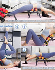 Magic BB Mini Inversion Table,Glutes Trainer Machine, Waist & Back Exercise Machine for Lower Back, Strength Training Inversion Machine for Relaxationfoam Rollers