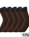 Veloura™ Velvet Snow Socks – Ultra Cozy Heat Without Bulk - 5 Pairs