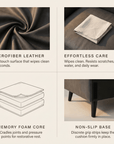 Sereno Lounger - The Microfiber Leather Dog Sofa