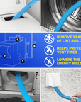 SafeSpin™ Dryer Vent Cleaner Kit – Pull Out Dangerous Lint Buildup Fast