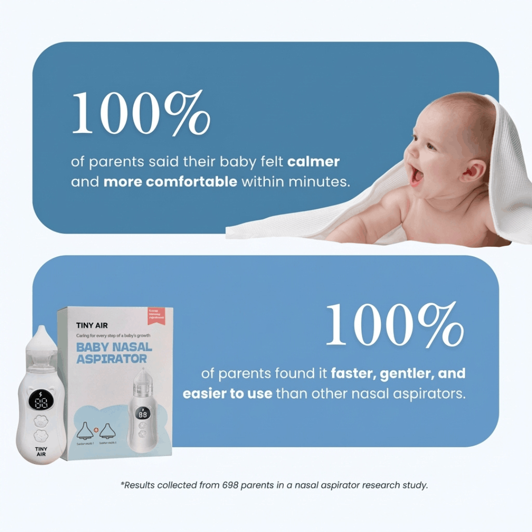 TinyAir™ - Electric Nasal Aspirator for Babies – Gentle Relief in 60 Seconds