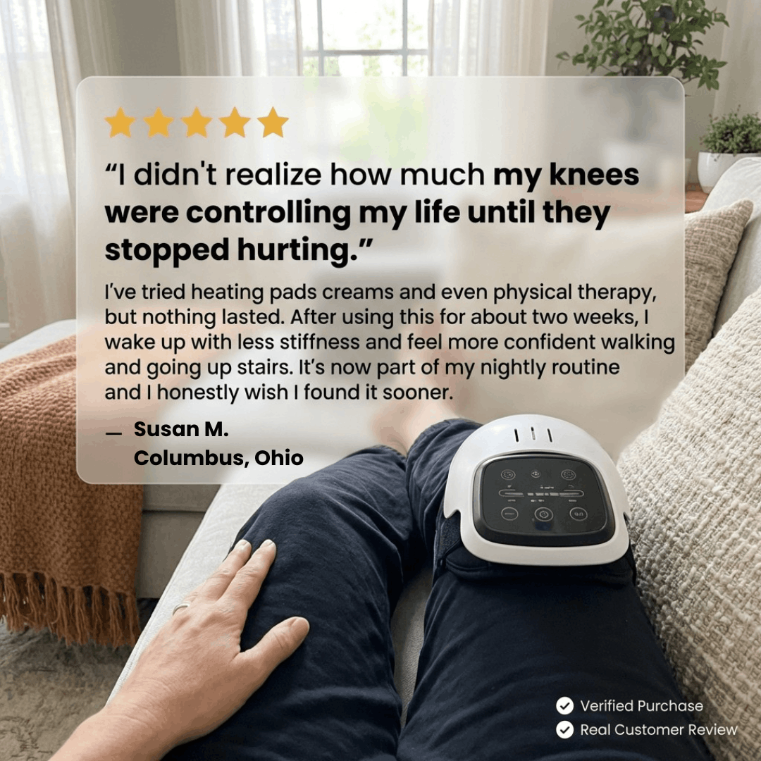 KneeRev™ Heated Knee Massager – Move With Confidence Again