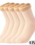 Veloura™ Velvet Snow Socks – Ultra Cozy Heat Without Bulk - 5 Pairs